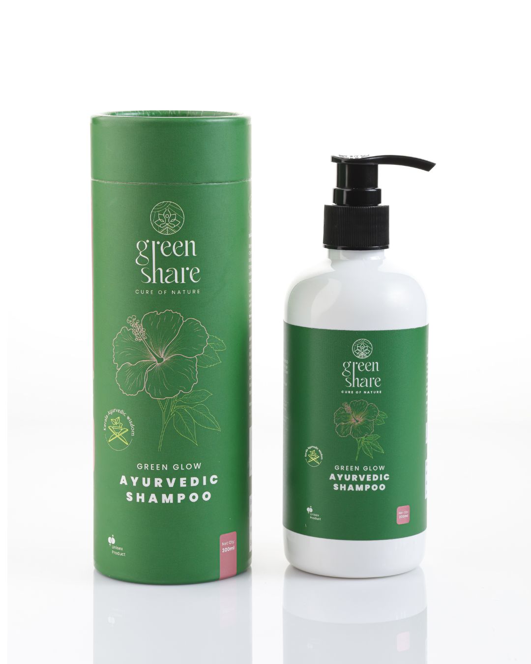Rich Black Ayurvedic Hair oil & Green Glow Ayurvedic Shampoo Combo