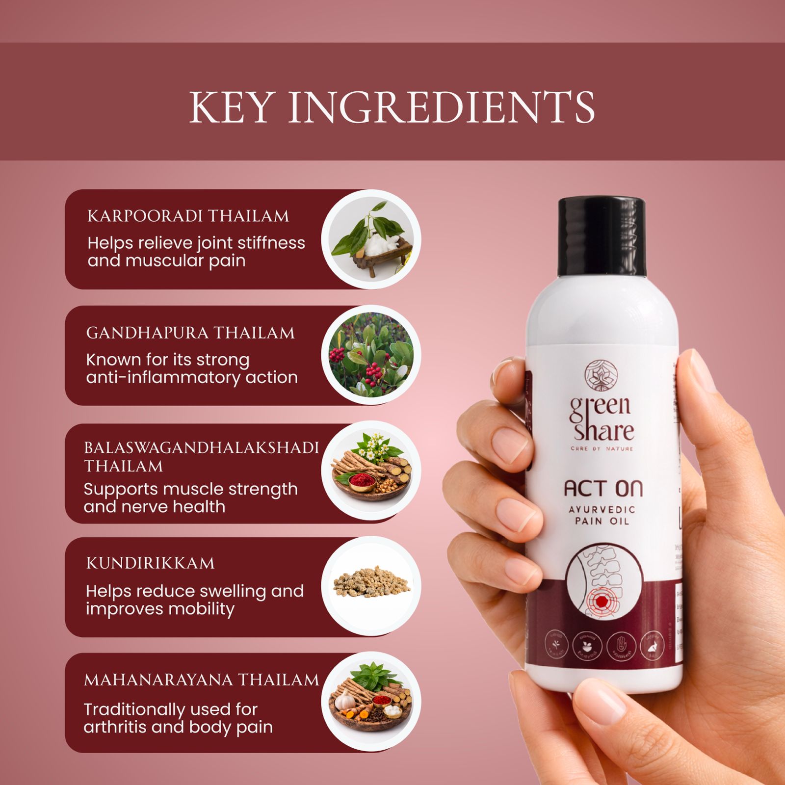 Act On Ayurvedic Pain Oil