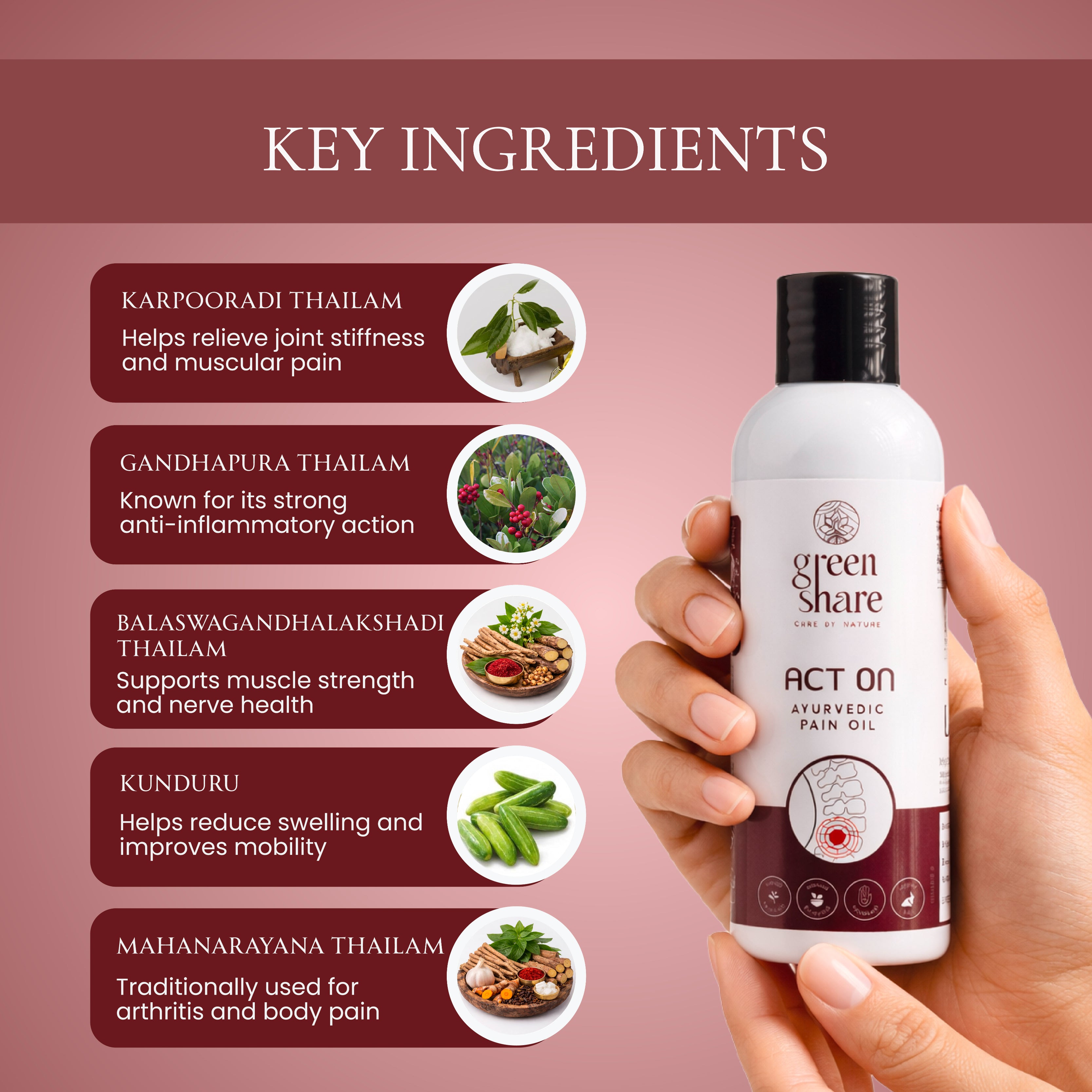 Act On Ayurvedic Pain Oil