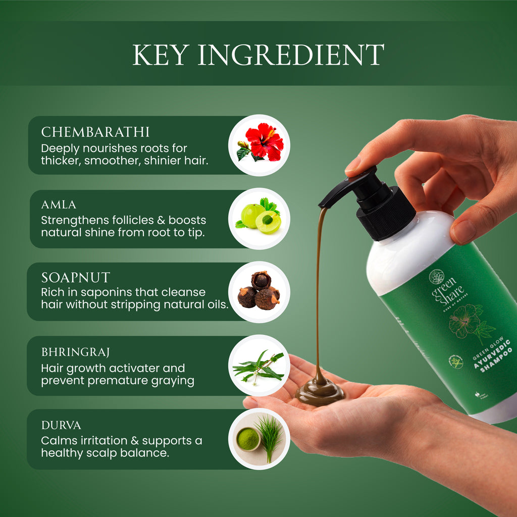 Green Glow Ayurvedic Shampoo
