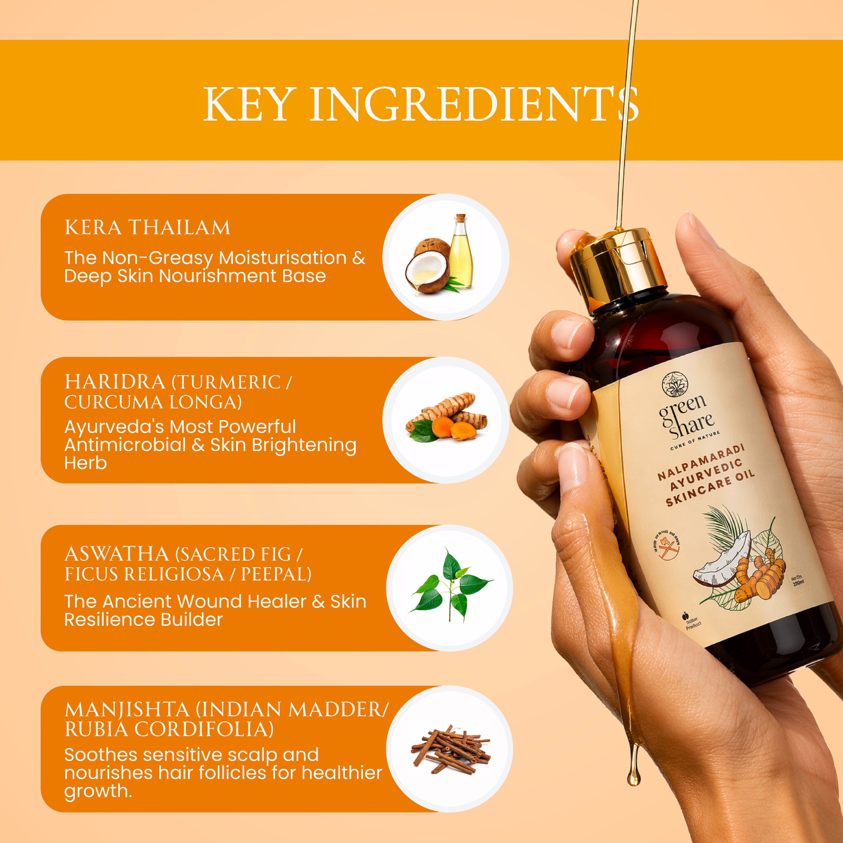 Nalpamaradi Ayurvedic Skin Care Oil