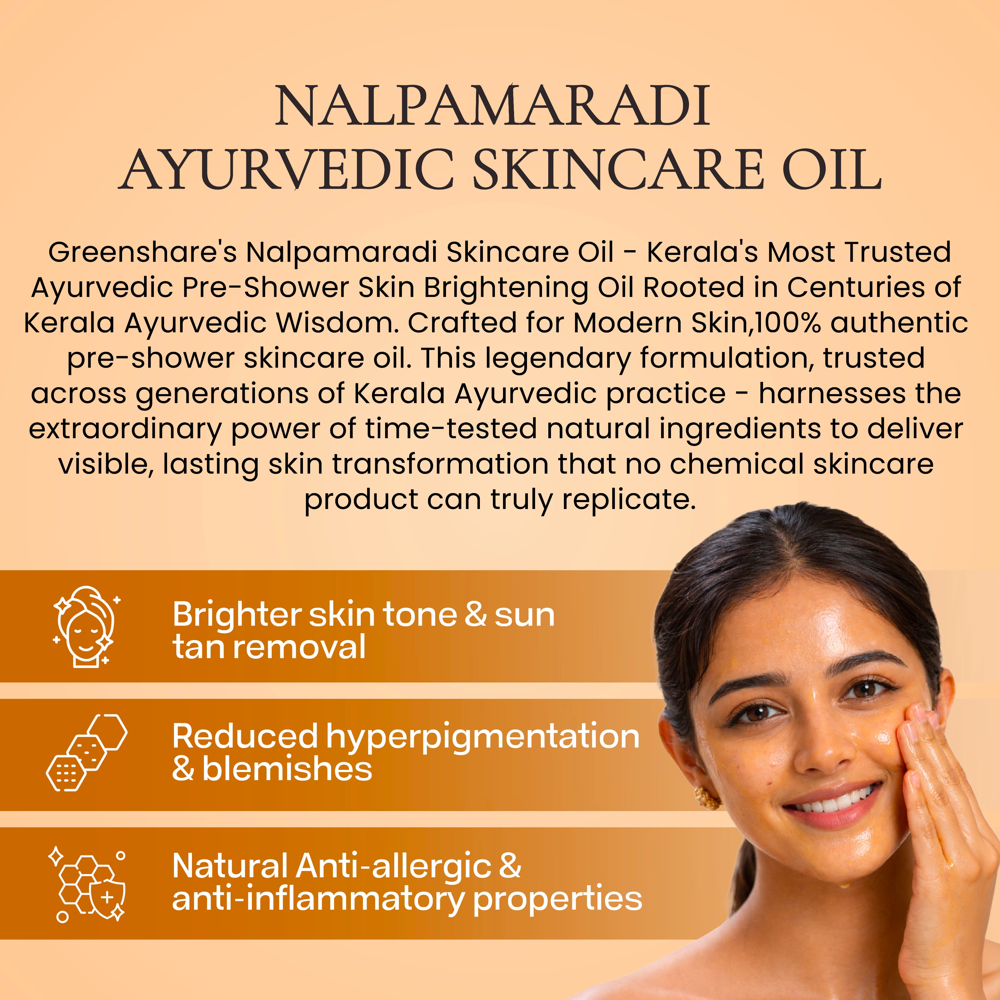 Nalpamaradi Ayurvedic Skin Care Oil